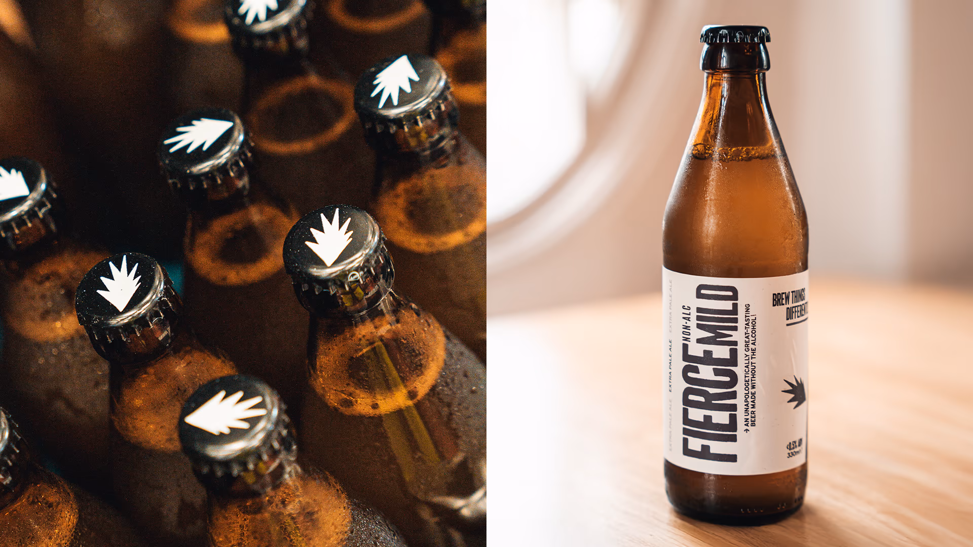 Fierce Mild bottle caps and opening